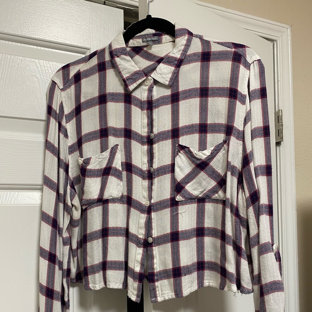 Women’s cropped flannel